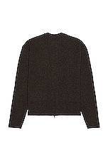 Givenchy Oversized Cardigan in Dark Brown, view 2, click to view large image.