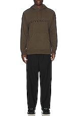 Givenchy Slim Fit Hoodie in Khaki, view 4, click to view large image.