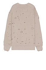 Givenchy Oversized Hole Sweater in Taupe, view 2, click to view large image.
