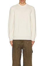 Givenchy Crew Neck Jumper in Cream, view 4, click to view large image.