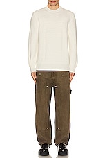 Givenchy Crew Neck Jumper in Cream, view 5, click to view large image.