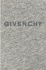 Givenchy Buttoned Sweatshirt in Light Grey Melange, view 3, click to view large image.
