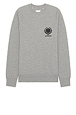 Givenchy Slim Fit Raglan Sweatshirt in Light Grey Melange, view 1, click to view large image.