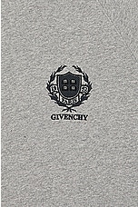 Givenchy Slim Fit Raglan Sweatshirt in Light Grey Melange, view 3, click to view large image.