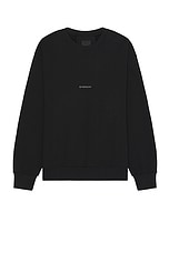 Givenchy Boxy Fit Sweatshirt Base in Black, view 2, click to view large image.