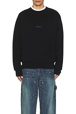 Givenchy Boxy Fit Sweatshirt Base in Black, view 3, click to view large image.