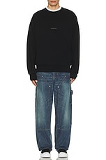 Givenchy Boxy Fit Sweatshirt Base in Black, view 4, click to view large image.