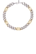 Givenchy 4g Golden Silvery Chain Large Necklace in Golden & Silvery, view 1, click to view large image.