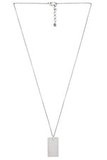 GIVENCHY シルバートーン 4G Allover Tag ペンダント ネックレス Givenchy: シルバー 4G Allover Tag ネックレス | SSENSE 日本