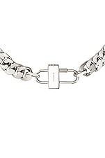 Givenchy G Chain Lock Small Necklace in Silvery, view 2, click to view large image.