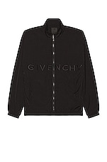Givenchy Woven Nylon Jacket in Black, view 1, click to view large image.