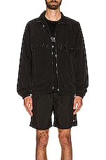 Givenchy Woven Nylon Jacket in Black, view 4, click to view large image.