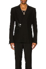 Givenchy Slim Fit Jacket in Black, view 3, click to view large image.