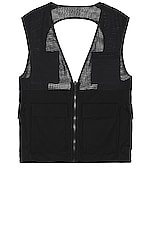 Givenchy Cargo Gilet Vest in Black, view 1, click to view large image.