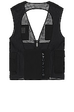 Givenchy Cargo Gilet Vest in Black, view 2, click to view large image.