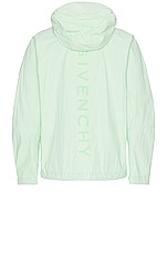 Givenchy Sitka Shell Windbreaker Jacket in Mint Green, view 2, click to view large image.