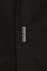 Givenchy Slim Hook Blazer Jacket in Black, view 3, click to view large image.