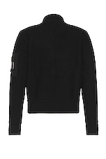 Givenchy Felted Merino Varsity Bomber in Black, view 2, click to view large image.