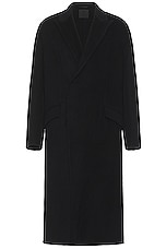 Givenchy Double Face Long Coat in Black, view 1, click to view large image.