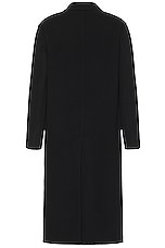 Givenchy Double Face Long Coat in Black, view 2, click to view large image.