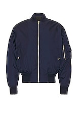 Givenchy 4g Zip Bomber in Deep Blue, view 1, click to view large image.
