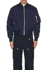 Givenchy 4g Zip Bomber in Deep Blue, view 4, click to view large image.