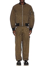 Givenchy Reversible Denim Bomber in Black & Khaki, view 6, click to view large image.