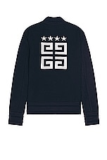 Givenchy Knitted Varsity Jacket in Dark Navy, view 1, click to view large image.