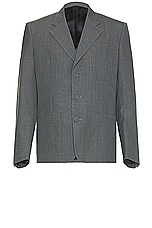 Givenchy Schoolboy Jacket in Medium Grey, view 1, click to view large image.