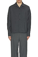 Givenchy Overshirt in Medium Grey, view 4, click to view large image.