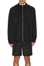 Givenchy 4G Jacquard Windbreaker Jacket in Black, view 4, click to view large image.