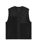 Givenchy Mix Material 4G Pocket Vest in Black, view 1, click to view large image.