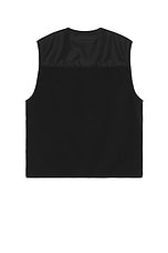 Givenchy Mix Material 4G Pocket Vest in Black, view 2, click to view large image.