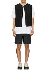 Givenchy Mix Material 4G Pocket Vest in Black, view 5, click to view large image.