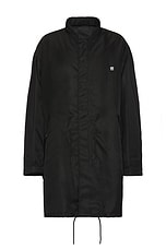 Givenchy Fishtail Parka in Black, view 1, click to view large image.