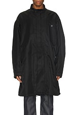 Givenchy Fishtail Parka in Black, view 4, click to view large image.