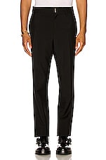 Givenchy Classic Fit Trousers in Black & Silvery, view 4, click to view large image.