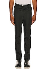 Givenchy Slim Fit Trousers With 4G Buckle in Black, view 3, click to view large image.