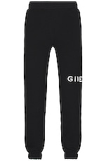 Givenchy Slim Fit Jogging Sweatpants in Black, view 1, click to view large image.