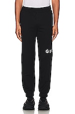 Givenchy Slim Fit Jogging Sweatpants in Black, view 3, click to view large image.