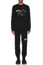 Givenchy Slim Fit Jogging Sweatpants in Black, view 4, click to view large image.