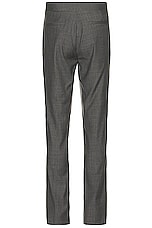 Givenchy Straight Fit Pants W/ Metal Clip Closure in Medium Grey, view 2, click to view large image.