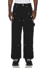 Givenchy Studded Carpenter Pant in Black, view 5, click to view large image.
