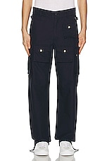 Givenchy Multi Pocket Cargo Pant in Deep Blue, view 4, click to view large image.