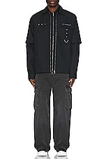 Givenchy Large Side Pocket Pant in Black, view 7, click to view large image.