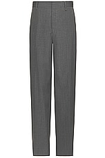 Givenchy Extra Wide Leg Trouser in Medium Grey, view 1, click to view large image.