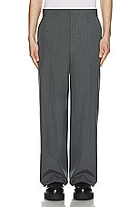 Givenchy Extra Wide Leg Trouser in Medium Grey, view 3, click to view large image.