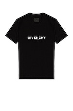 Givenchy C&amp;S Short Sleeve T-Shirt in Black, view 1, click to view large image.