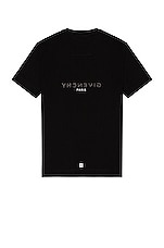 Givenchy C&amp;S Short Sleeve T-Shirt in Black, view 2, click to view large image.