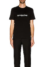 Givenchy C&amp;S Short Sleeve T-Shirt in Black, view 3, click to view large image.